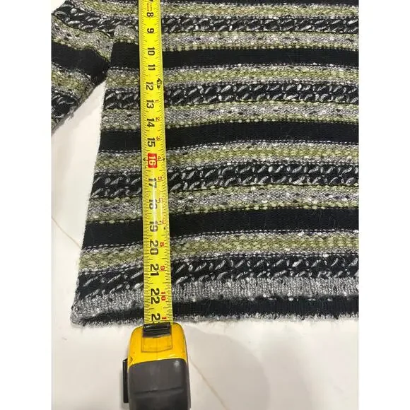 Rag and Bone New York size small striped wool blend sweater grunge chic - Picture 4 of 6